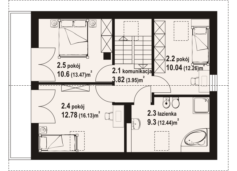Poddasze projektu Bartne nowe