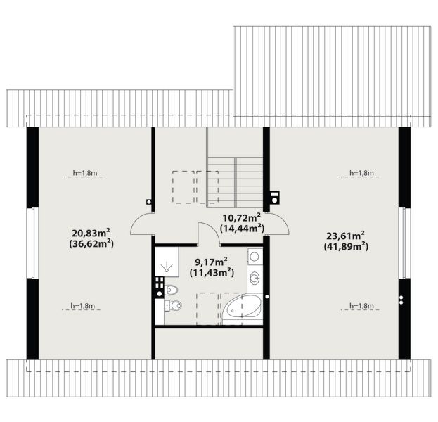 Poddasze projektu Abra 4