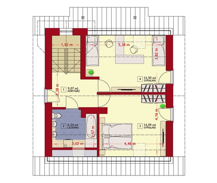Poddasze projektu Dom nad Missisipi