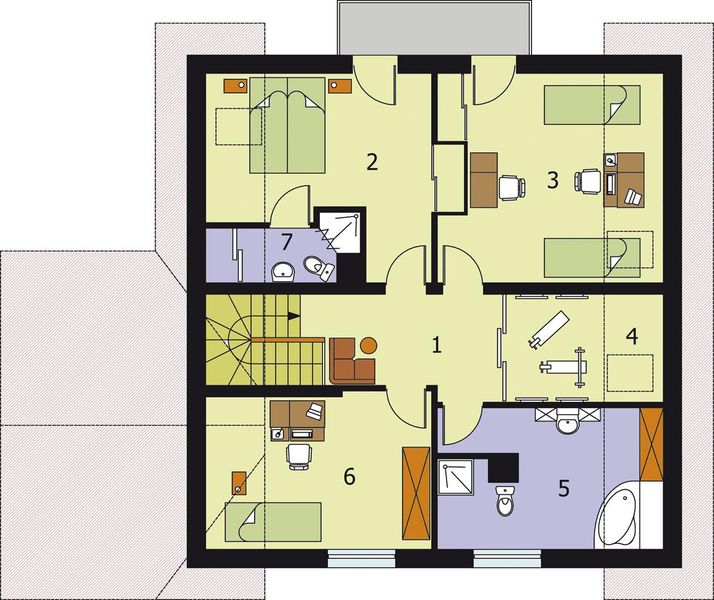 Poddasze projektu Casa Grande
