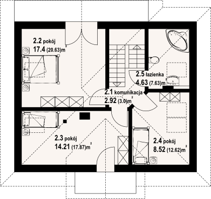 Poddasze projektu Grabczyn