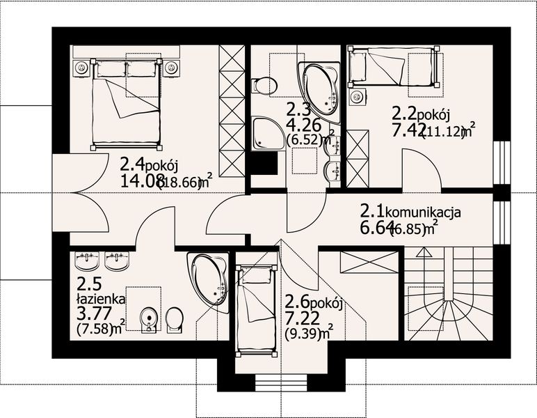 Poddasze projektu Michałów