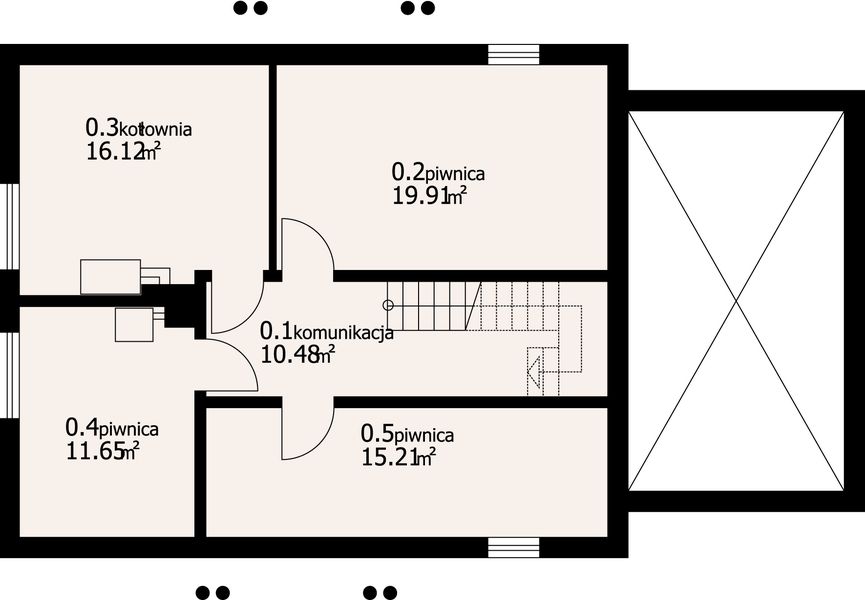 Piwnica projektu Jaworowo 9k