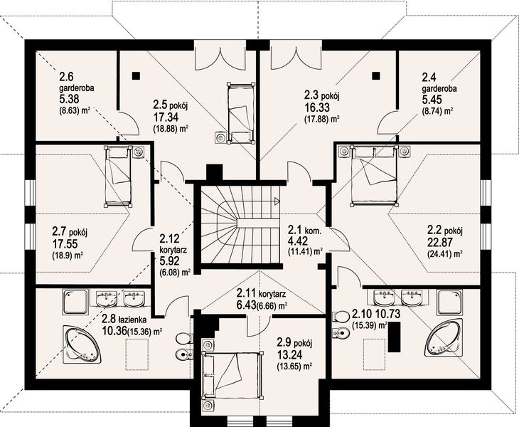 Poddasze projektu Szczepanowice