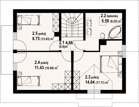 Poddasze projektu Olesno 3rs