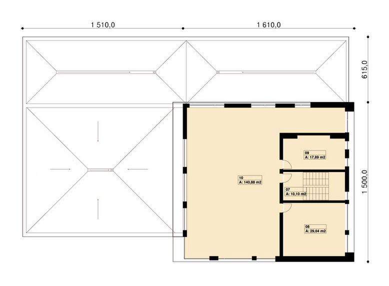 Piętro 1 projektu PS-SS-V4-L3