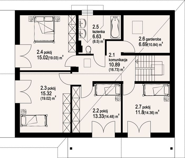 Poddasze projektu Frydman