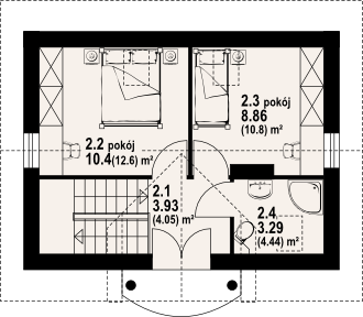 Poddasze projektu Gródek