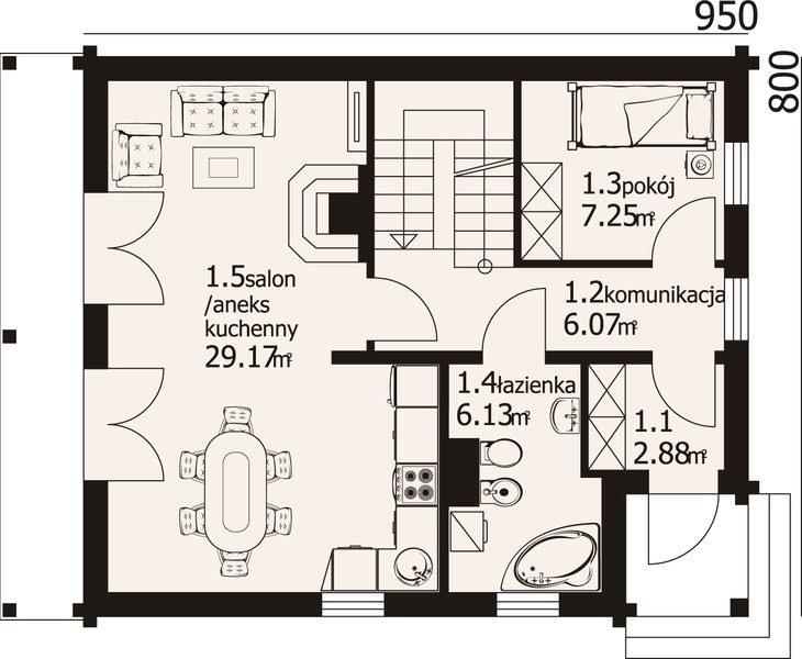 Parter projektu Bartne drewniane