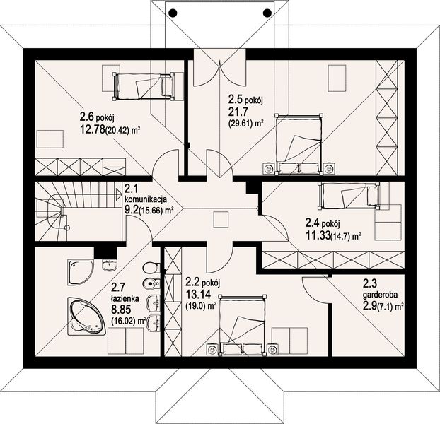 Poddasze projektu Beskid