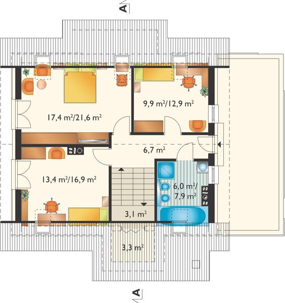 Poddasze projektu Skarabeusz Prima (1415)