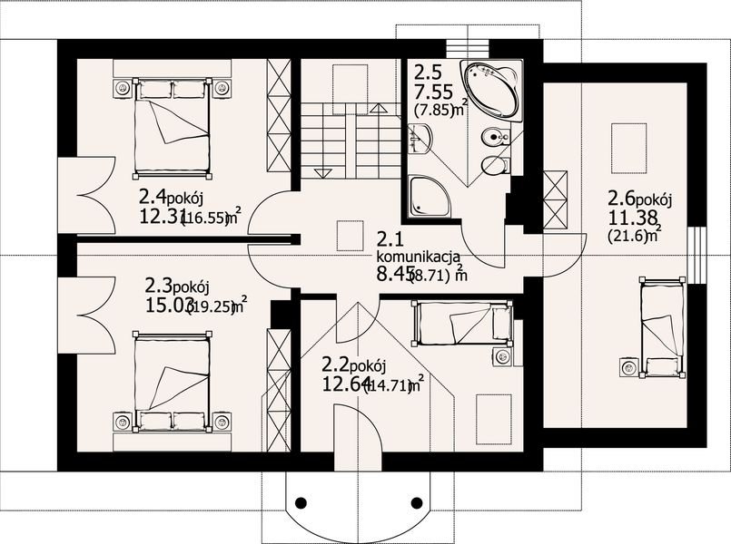 Poddasze projektu Osina 7p
