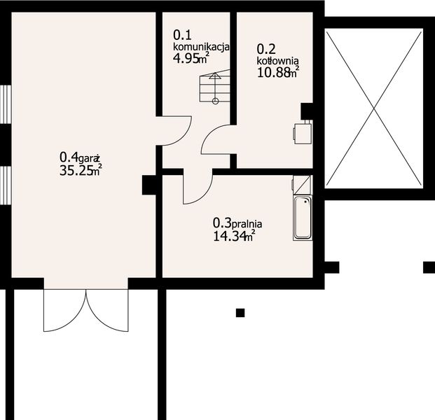 Piwnica projektu Osina 7p