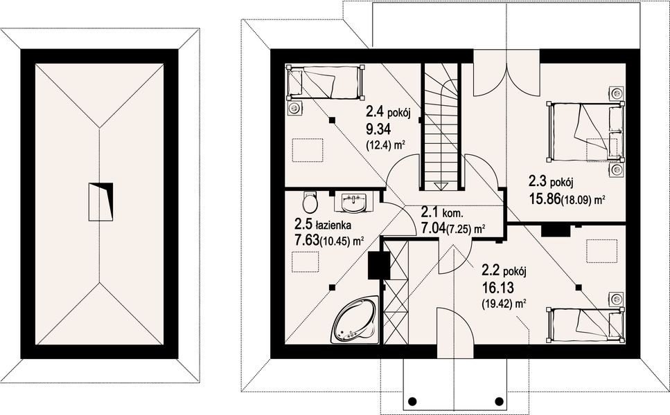Poddasze projektu Polanka