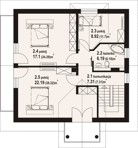 Poddasze projektu Brzozów
