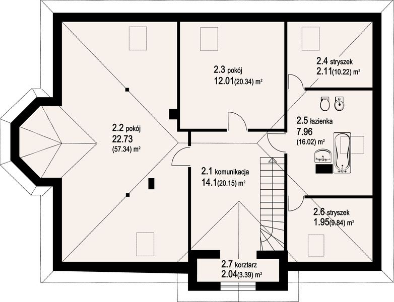 Poddasze projektu Zarzecze