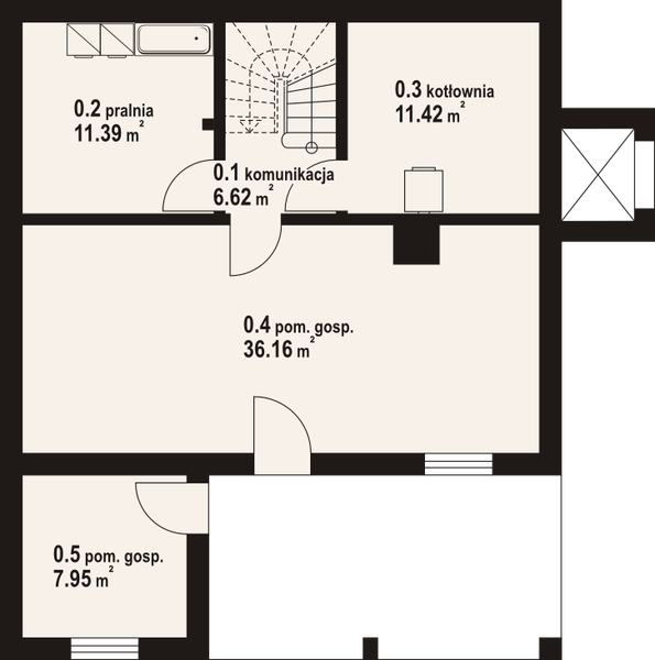 Piwnica projektu Jaworzynka dw