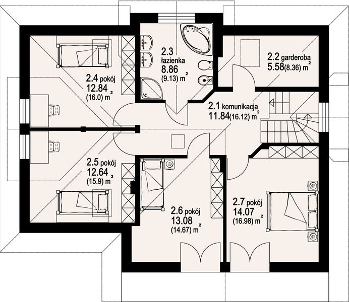 Poddasze projektu Sławków