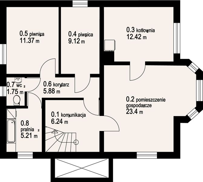 Piwnica projektu Sokołów
