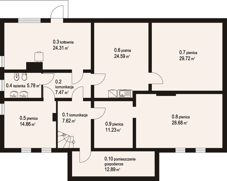 Piwnica projektu Chrostowo