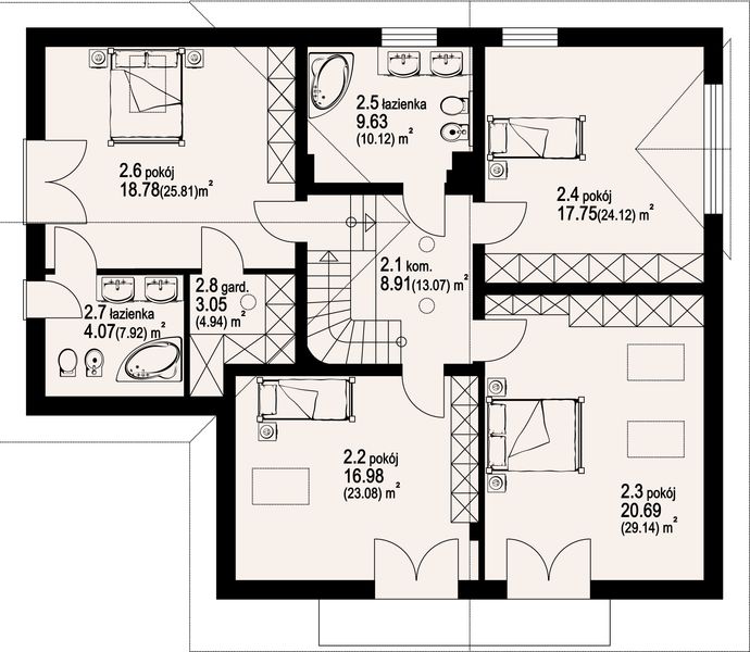 Poddasze projektu Busko 31