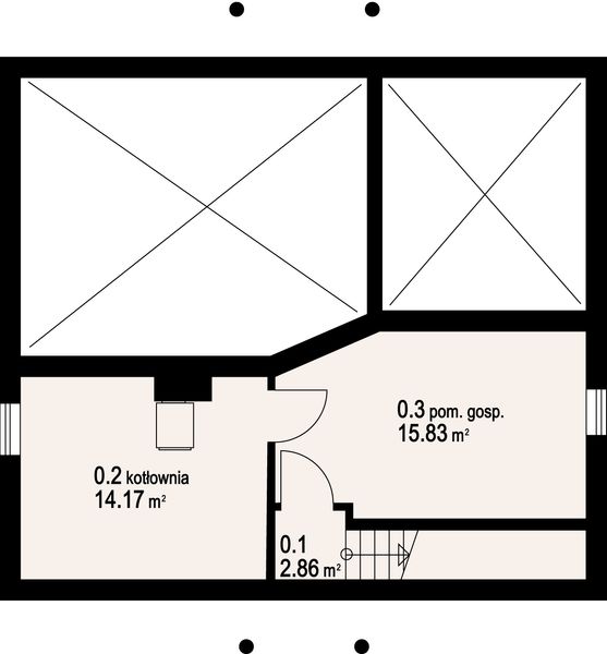 Piwnica projektu Polanica 2 plus