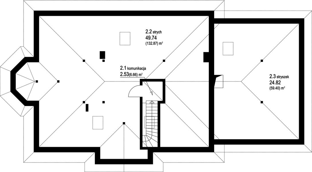 Poddasze projektu Zadębie 7