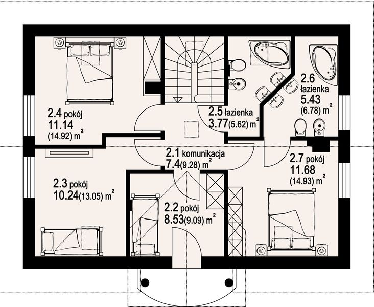 Poddasze projektu Miłosna średnia tb