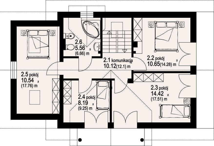 Poddasze projektu Oleśnica tb