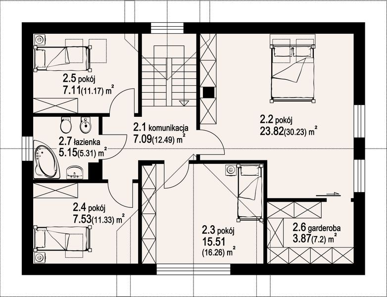 Poddasze projektu Bolków 2