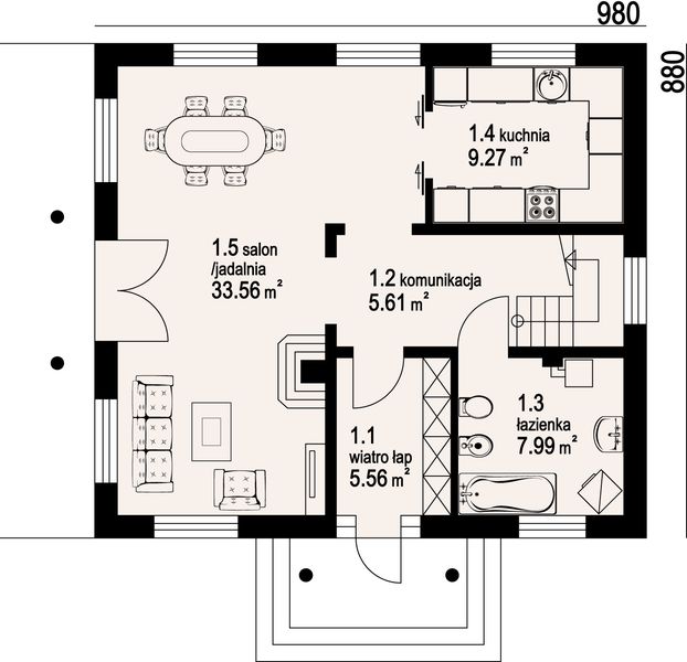 Parter projektu Borków mały 3