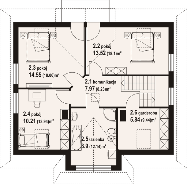Poddasze projektu Roztoka dw