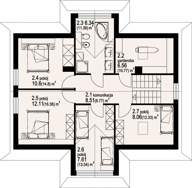 Poddasze projektu Bukowina dw