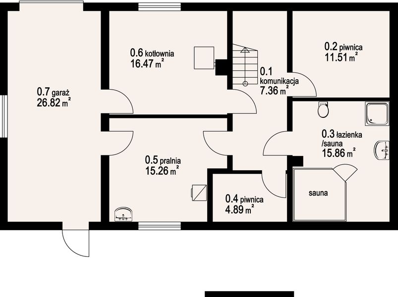 Piwnica projektu Milicz 19