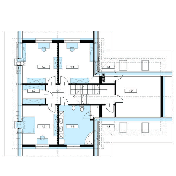 Poddasze projektu Ruten