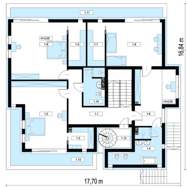 Piętro 1 projektu Tytan