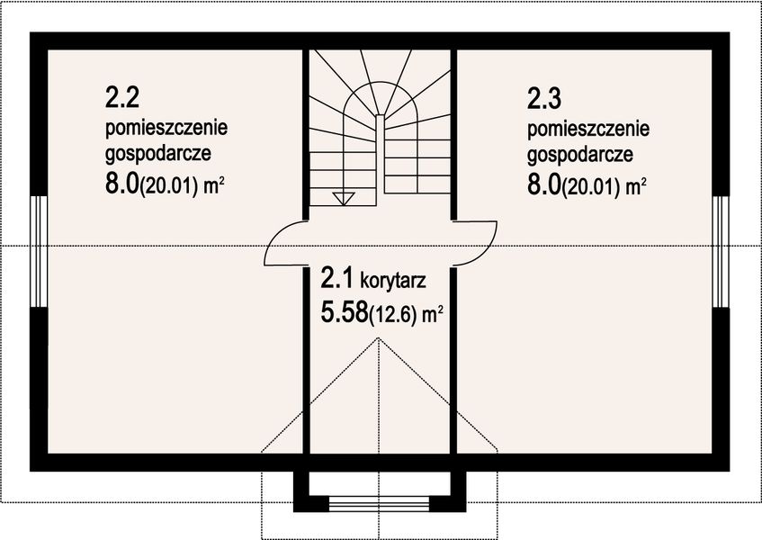 Poddasze projektu Garaż g 2 (02)