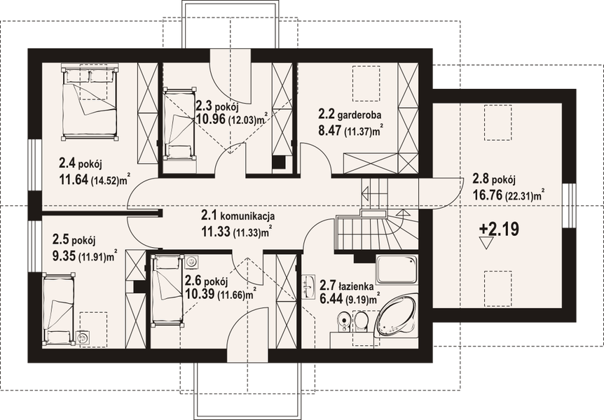 Poddasze projektu Miechów g