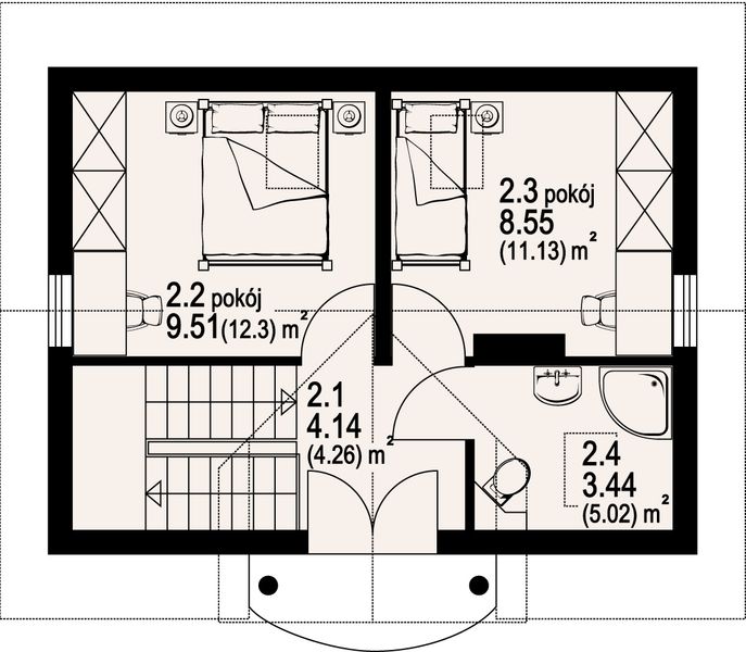 Poddasze projektu Gródek dws