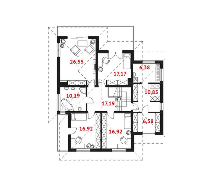 Piętro 1 projektu Panay