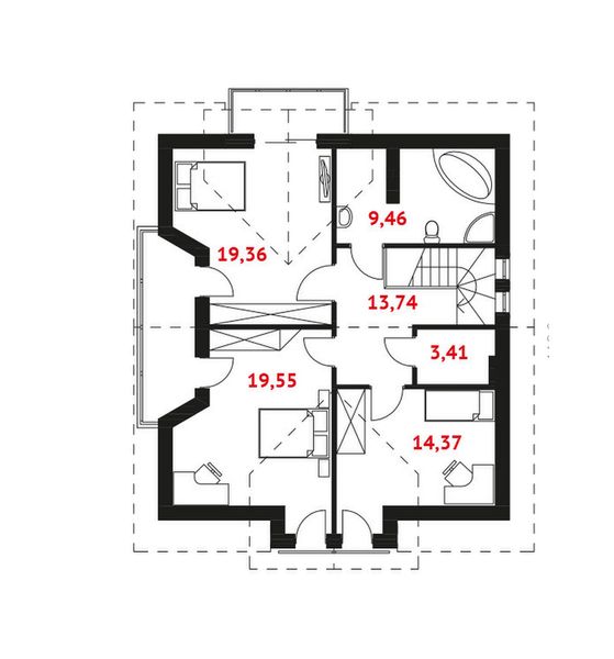 Poddasze projektu Rodos
