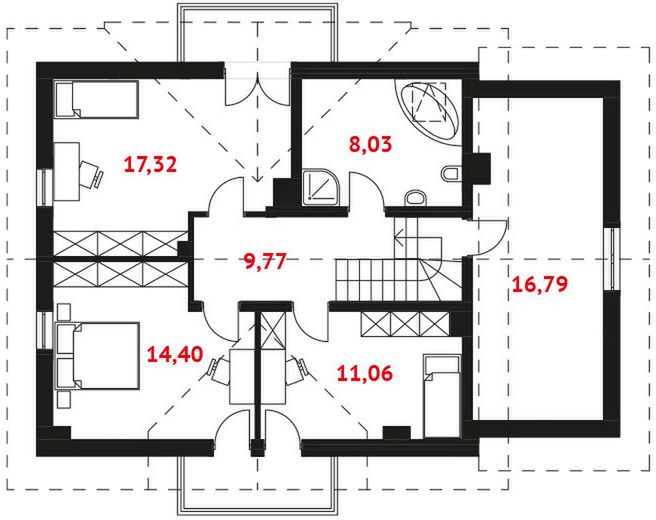 Poddasze projektu Samos