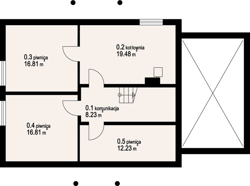 Piwnica projektu Jaworowo 7k