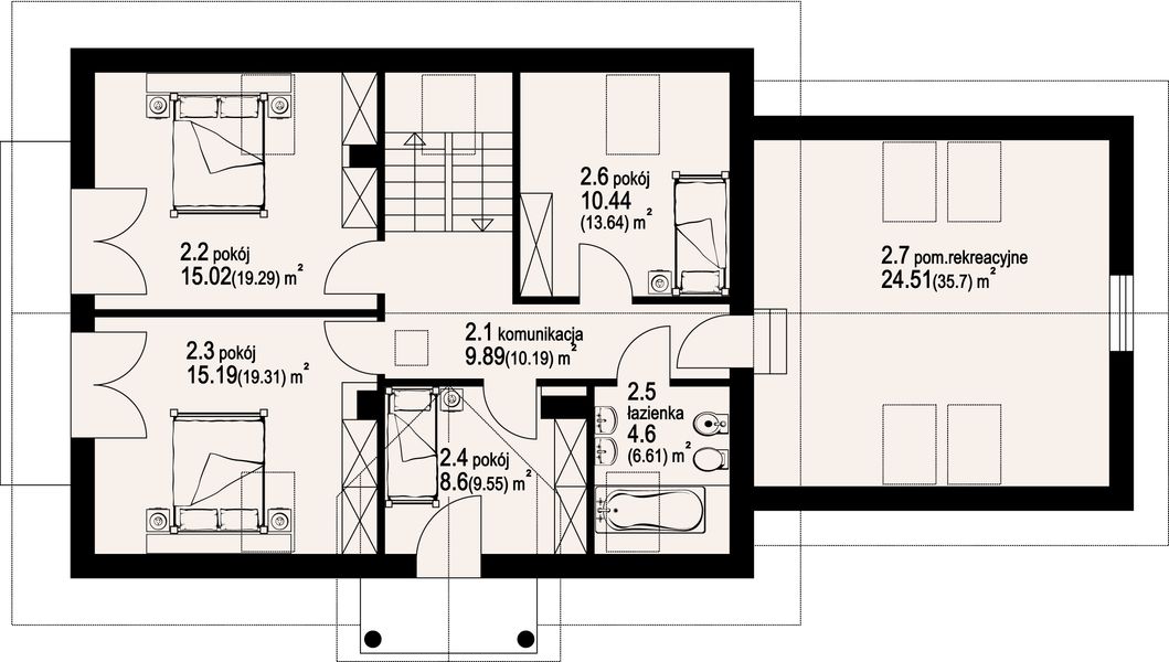 Poddasze projektu Jaworze średnie 7
