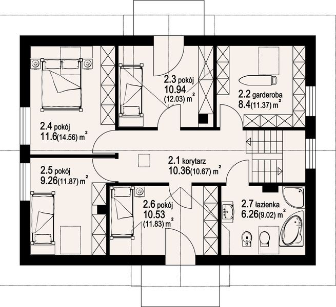 Poddasze projektu Miechów