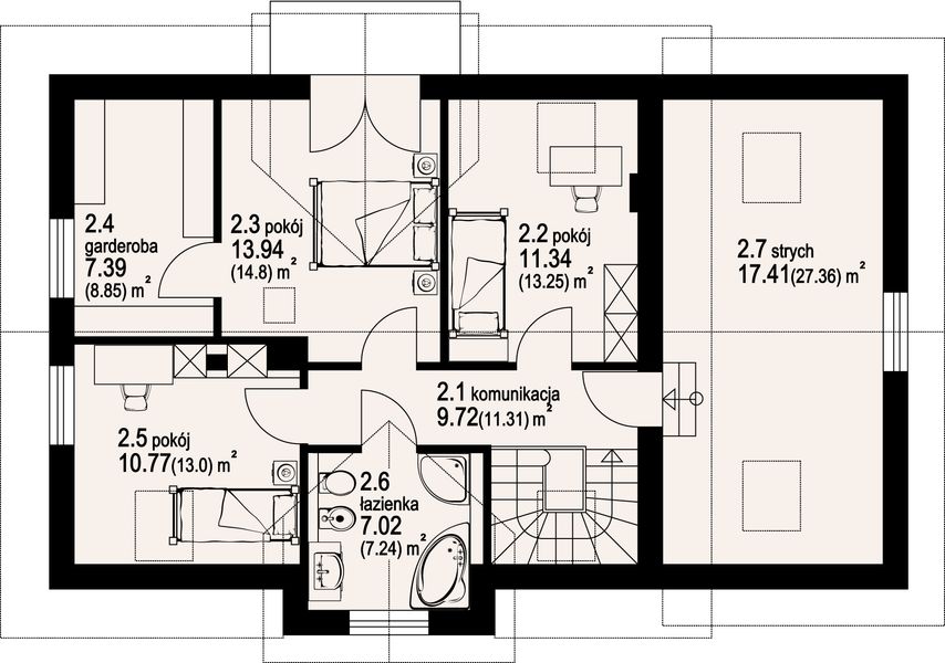 Poddasze projektu Dukla 11g