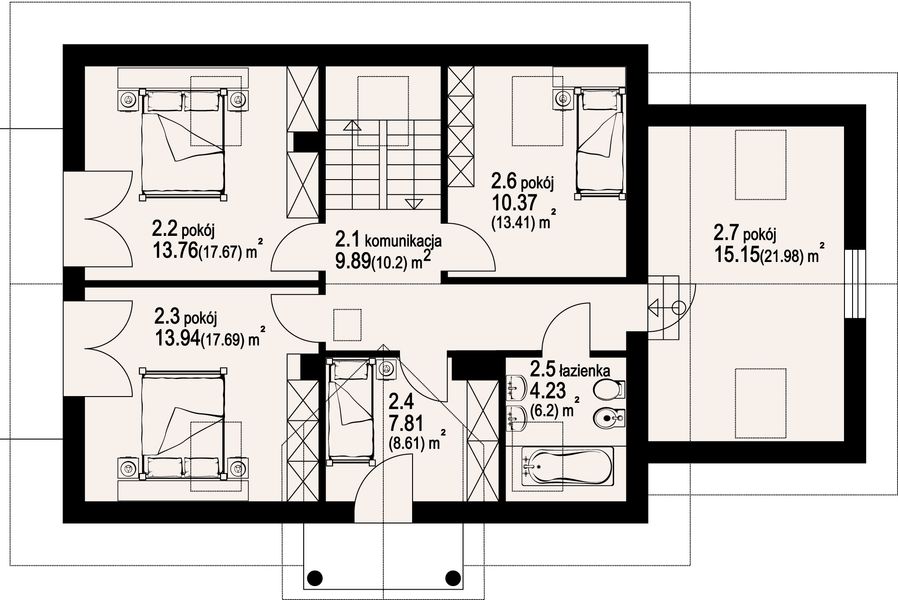 Poddasze projektu Jaworze 5