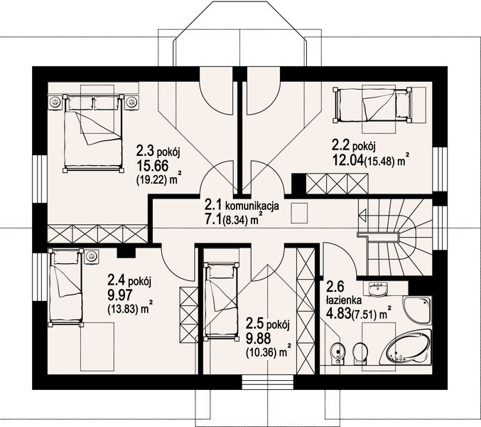 Poddasze projektu Miechów e5