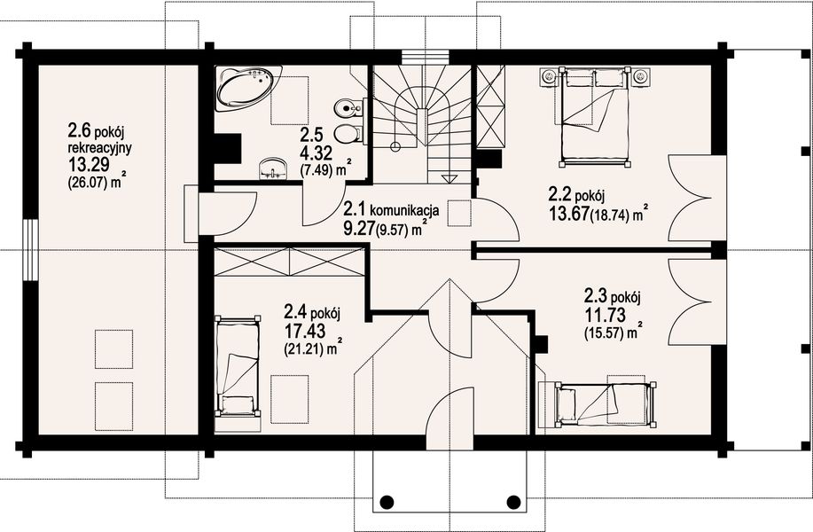 Poddasze projektu Milicz dw11
