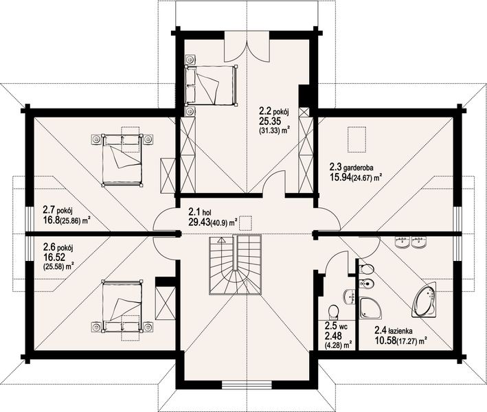 Poddasze projektu Chodzież dw5